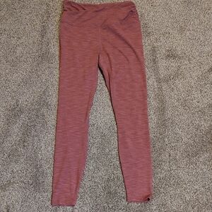 Ododos Heathered Mauve Workout Yoga Leggings Size M